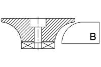 Профильная фреза сегментная гранит B20 #0