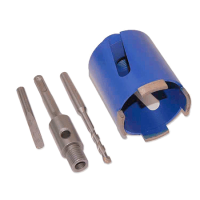 АЛМАЗНАЯ КОРОНКА БЕЗУДАРНАЯ ДЛЯ ПЕРФОРАТОРА SDS-PLUS 55мм